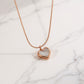 Open Heart Pendant Necklace Minimalist Outline Heart Chain Jewelry
