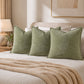 Textured Decorative Throw Pillow Cover Piped Edge Accent Cushion for Sofa Bed Chair