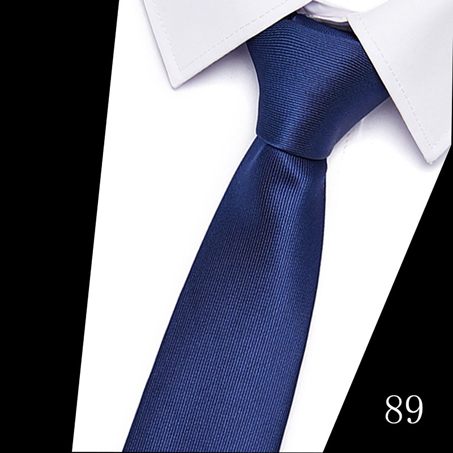 Men's Solid Smooth Finish Tie Classic Necktie 57 Inch Length 3.1 Inch Width Formal Business Accessory
