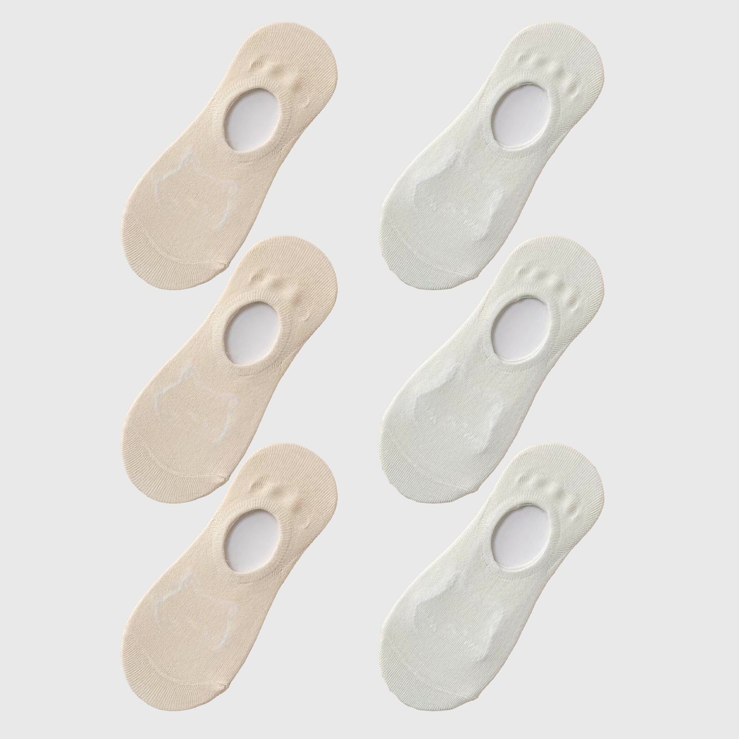 Non-slip No Show Socks 6pk Invisible Liner Adorable Bear