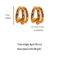Hollow Out Hoop Earrings - 2.5cm Diameter Hoops
