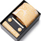 Men's Floral Print Tie Gift Set with Matching Pocket Square Cufflinks and Silver Tie Clip