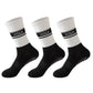 3 Pairs Non-Slip Yoga Crew Socks Soft Cotton Grip Sole Ribbed Cuff for Fitness