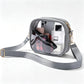Clear Crossbody Bag with Front Zipper Pocket, Structured Trim and Adjustable Removable Shoulder Strap