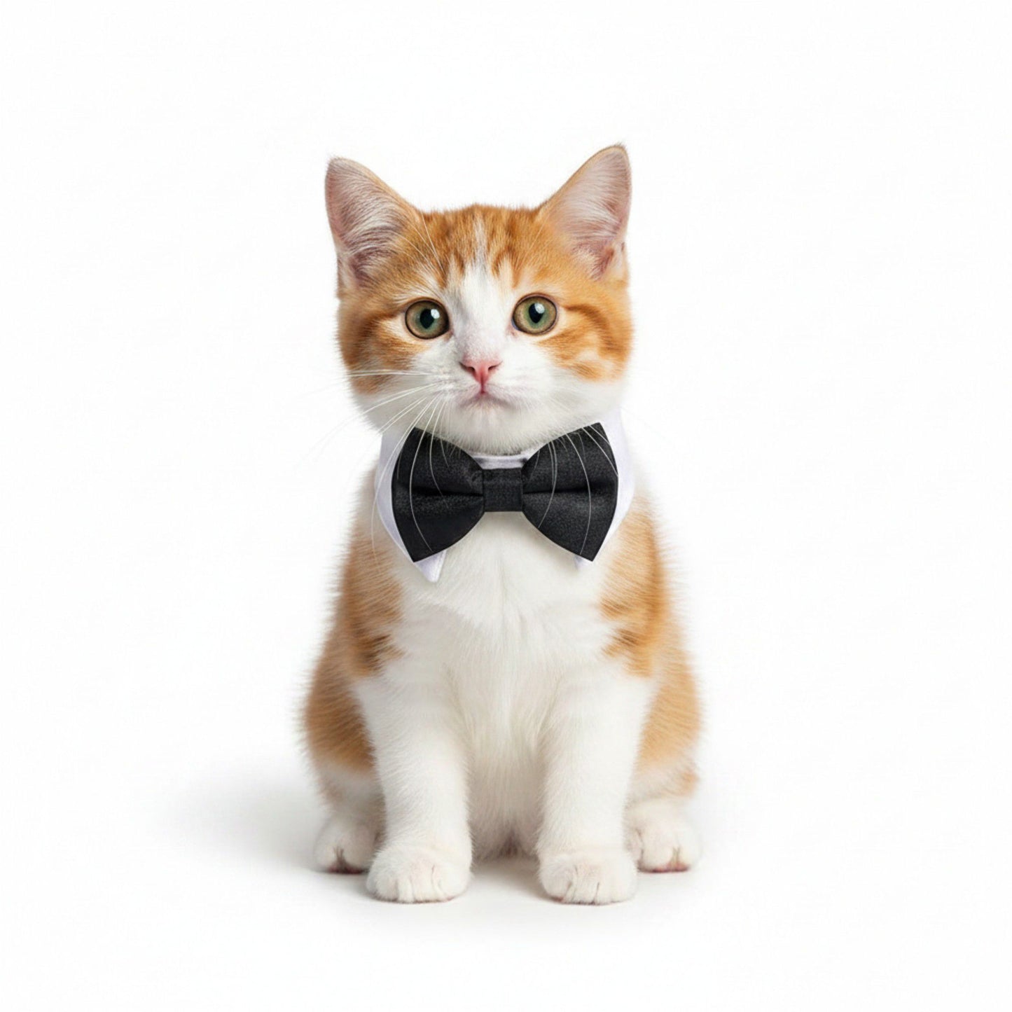 Pet Holiday Crochet Collar and Bowtie Set for Cats and Dogs Adjustable and Festive
