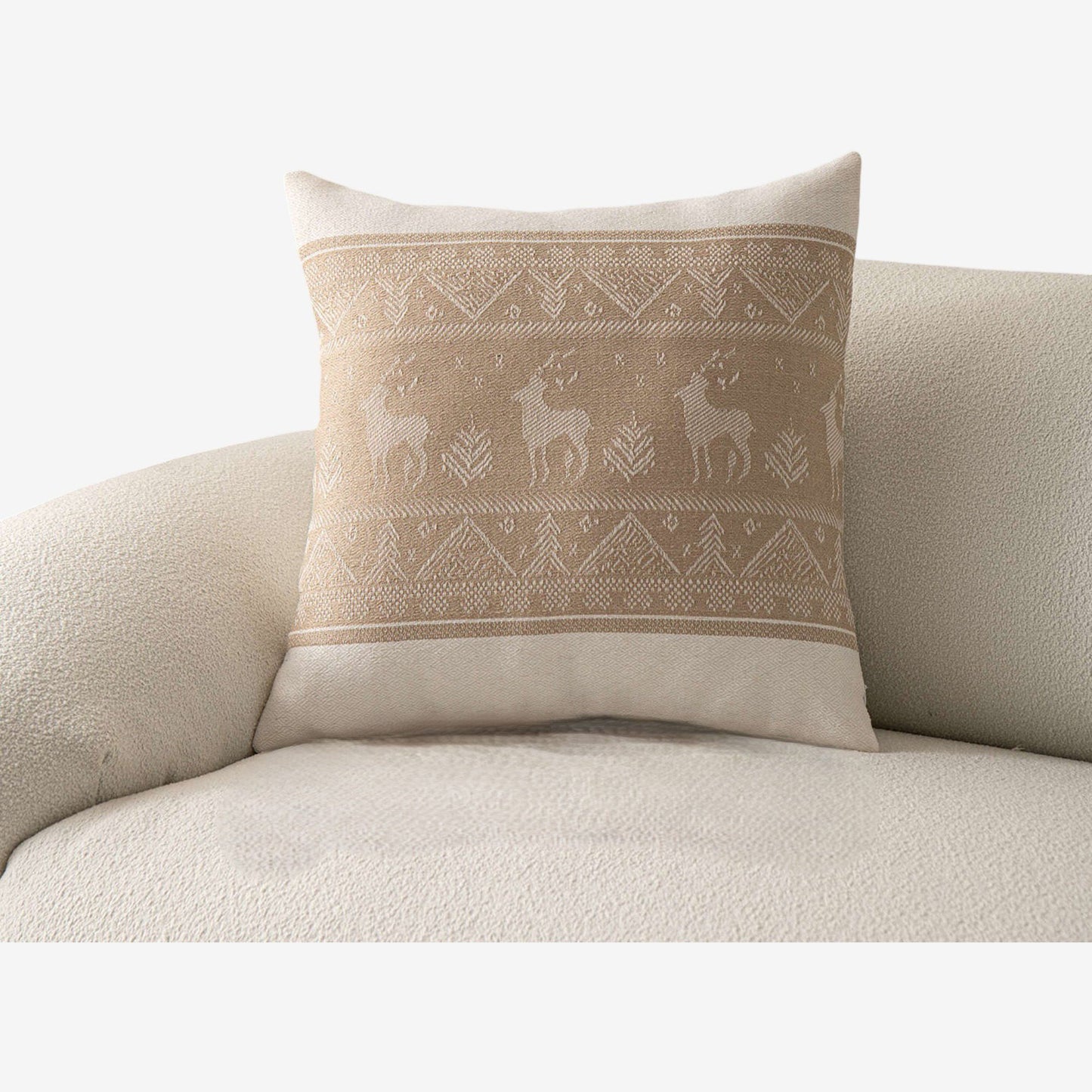 Decorative Throw Pillow 17.7*17.7 in Soft Cotton Blend Fabric for Living Room and Sofa