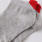 Ankle Socks with Ribbed Heart-Shaped Heel Detail Soft Stretch Knit Comfort 3-Pack