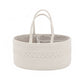 Woven Rope Storage Basket Organizer Bin Soft Cotton Basket for Nursery Shelves Closet Organization