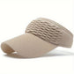 Women's Knit Visor Hat Breathable Stretch Sun Visor Cap Lightweight Athletic Hat
