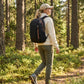 Everyday Backpack with Front Zip Pocket Side Mesh Pockets Padded Straps Top Hle