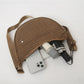 Plaid Nylon Crescent Shoulder Bags with Adjustable Strap Lightweight Casual Crossbody Bag