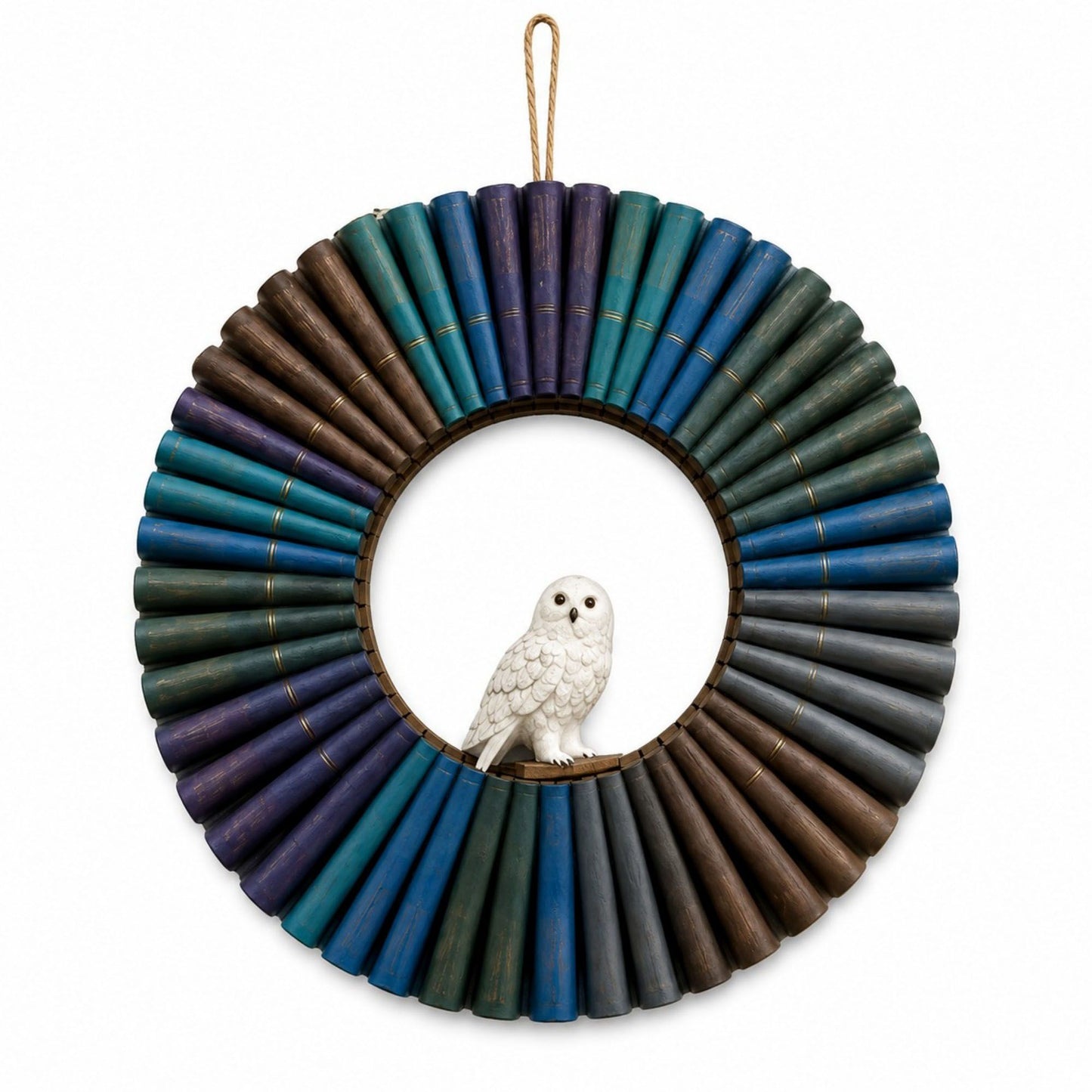 Gothic Raven Decorative Book Door Wreath 11.8 Inch