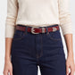 Waist Belt with Gold Tone Decorative Clasp for Dresses 37.8 in