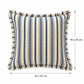 Striped Fringe Decorative Throw Pillow Cover Set of 2