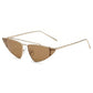 Triangle Cat Eye Sunglasses Retro Oversized Geometric Frame Fashionable Designer Inspired Eyewear