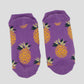 Fruit Print No Show Socks Breathable Cotton 6pk