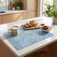 6 Piece Floral PVC Placemat Set Heat Resistant Wipe Clean Table Mats for Dining Table