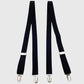 Men's Elastic Suspenders 47 inches - Adjustable 4-Clips Formal & Casual Suspenders for Trousers