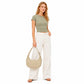 Quilted Nylon Hobo Shoulder Bag with Adjustable Strap and Multiple Pockets