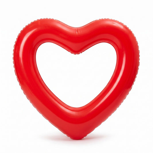 Heart Shaped Inflatable Pool Float Lounger for Adults