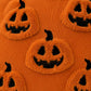 Halloween Pumpkin Ghost Textured Decorative Throw Pillow Cover for Sofa Bed Chair