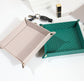 Foldable Desk Organizer Tray Snap Corner Storage Tray for Keys Jewelry Home Office Catchall