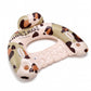 Cow Print Inflatable Pool Float Lounge Chair with Headrest Cup Holder and Handles Durable PVC Float 39.4x43.3in