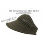 Crochet Bucket Hat Summer Knit Sun Hat Breathable Lightweight Beach Cap