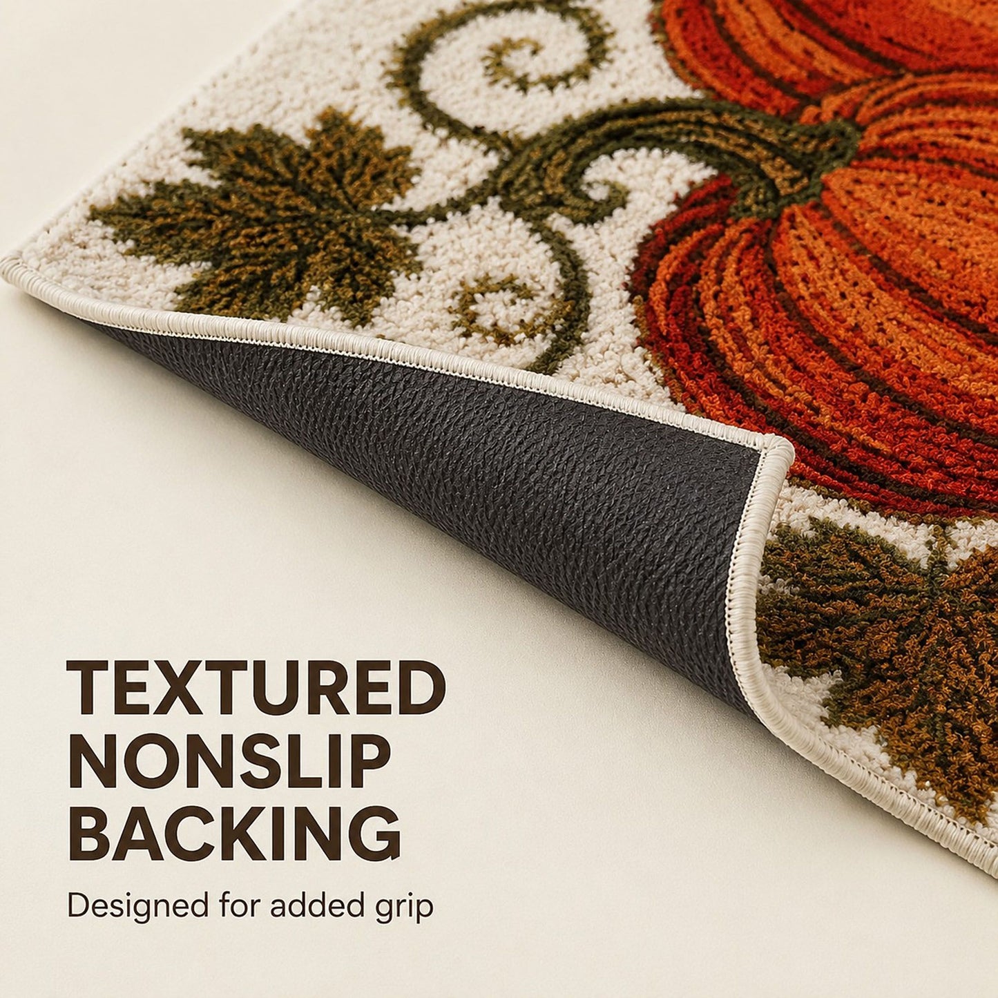 Fall Pumpkin Halloween Doormat Nonslip Entryway Rug 19.7 x 31.5 Inches