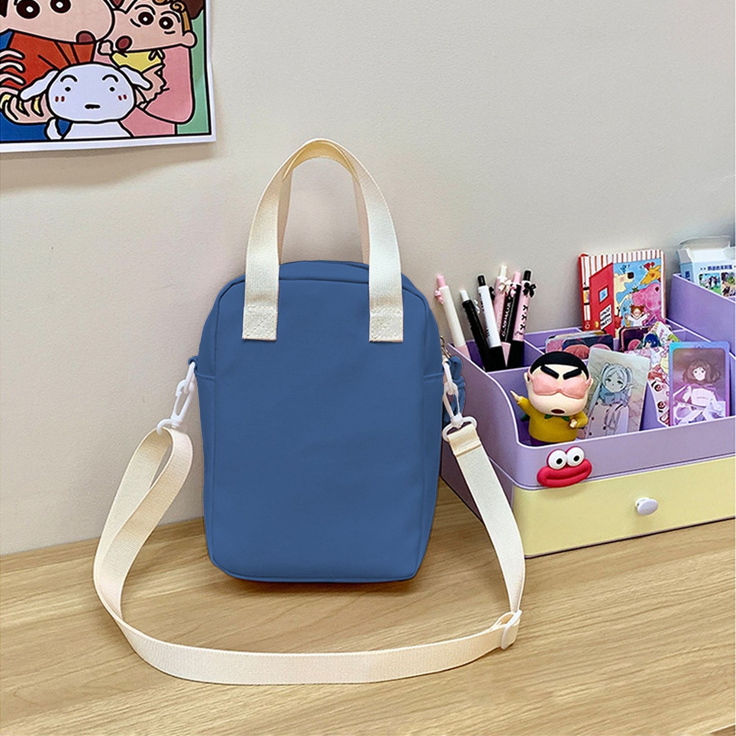Lightweight Multi - Use Canvas Crossbody Bag - Small Travel Shoulder Purse