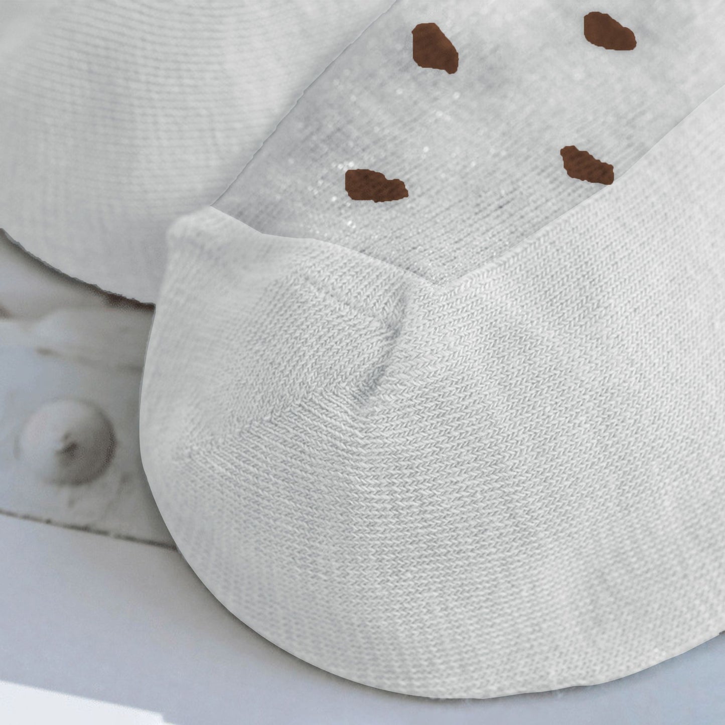5pk Sheer Ankle Socks with Polka Dot Design
