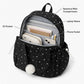 Bunny Ear Backpack with Pom Pom and Multiple Pockets