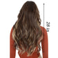 Long Wavy Wig for Women with Lace Hairline Heat Resistant Synthetic Wig for Daily and Party Use