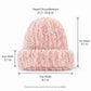 Fuzzy Knit Beanie Hat Soft Plush Cuffed Winter Cold Weather Cap