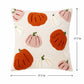 Halloween Pumpkin Embroidered Decorative Throw Pillow Cover 17.7x17.7in