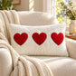 Heart Tufted Decorative Throw Pillow Cover 11.8 x 19.7 in (Single Piece)
