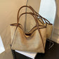 Woven Straw Tote Bag with Shoulder Straps Lightweight Crochet Knit Tote with Pouch