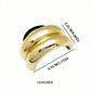Gold Tone Hair Ties Set 6 Pack Accent Elastic Ponytail Holders Minimalist Hair Accessories