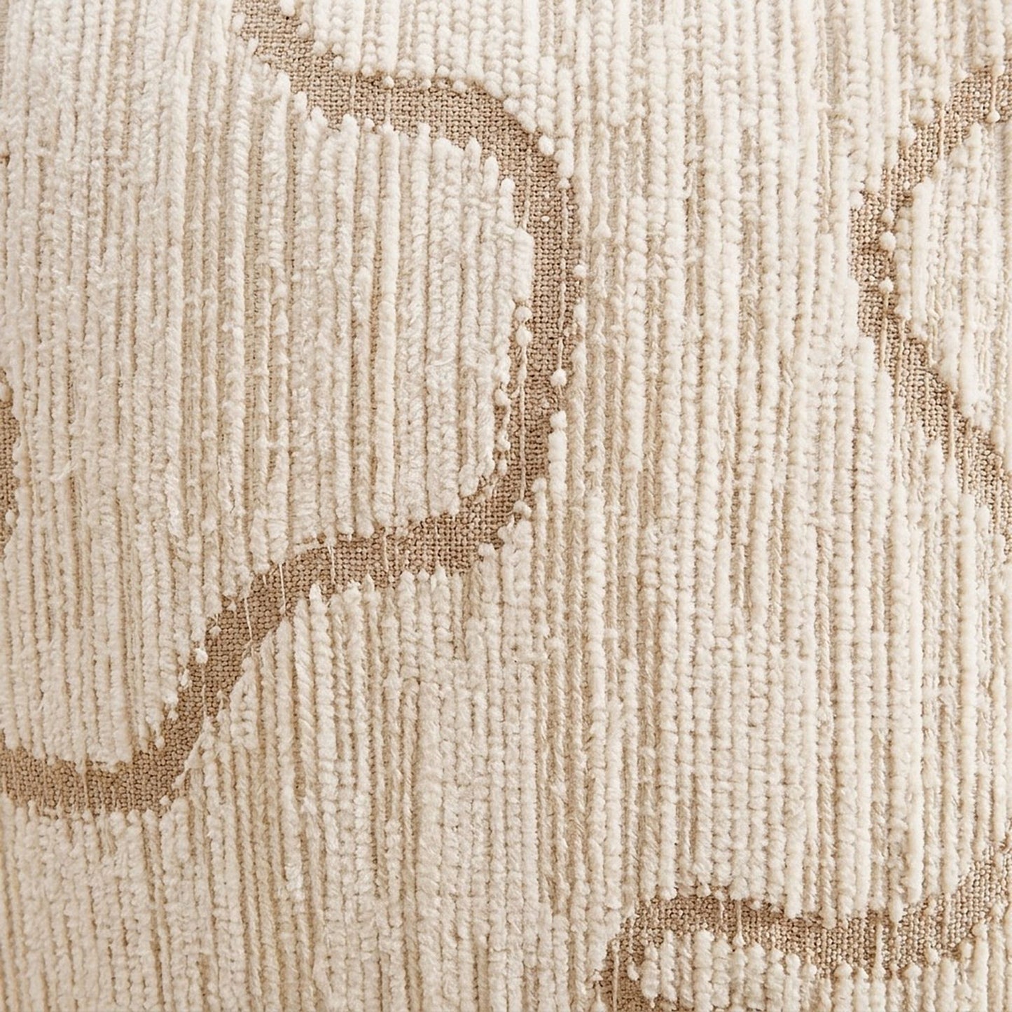 Boho Neutral Textured Accent Throw Pillow Cover