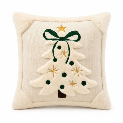 2pc Christmas Tree Plush Pillow Covers 17.7 x 17.7 in