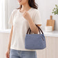 Insulated Striped Lunch Bag Reusable Soft Cooler Tote for Work School Picnic