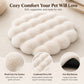 Bubble Plush Pet Mat for Cats and Small Dogs with Cushioned Wavy Fill Non-Slip Bottom Machine-Washable Design