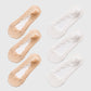 No Show Socks 6pk Invisible Liner Elegant Lace Design