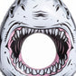 Shark-Shaped Inflatable Pool Float with Tail Design Durable PVC Swim Ring Float for Pool Beach Lake 34x34.2in