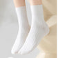 Ribbed Crew Socks with Elasticized Top Cuff for Swollen Feet Non-Binding Comfortable Fit 3-Pack