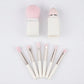8-Piece Makeup Brush and Sponge Set with Retractable Face Brushes and Travel Storage Case