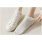 3-Pack Sheer Lace Ice Silk Ankle Socks with Floral Knit Design Lightweight Breathable Style