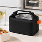 Insulated Roll Top Lunch Bag with Buckle Handle and Leak-Resistant Lining