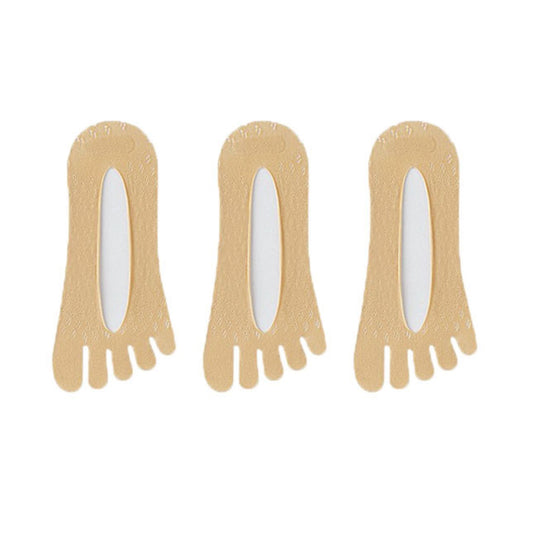 Mesh Toe Socks with Non-Slip Silicone Heel Grip Ultra Low Cut Breathable No Show Sock 3-Pack
