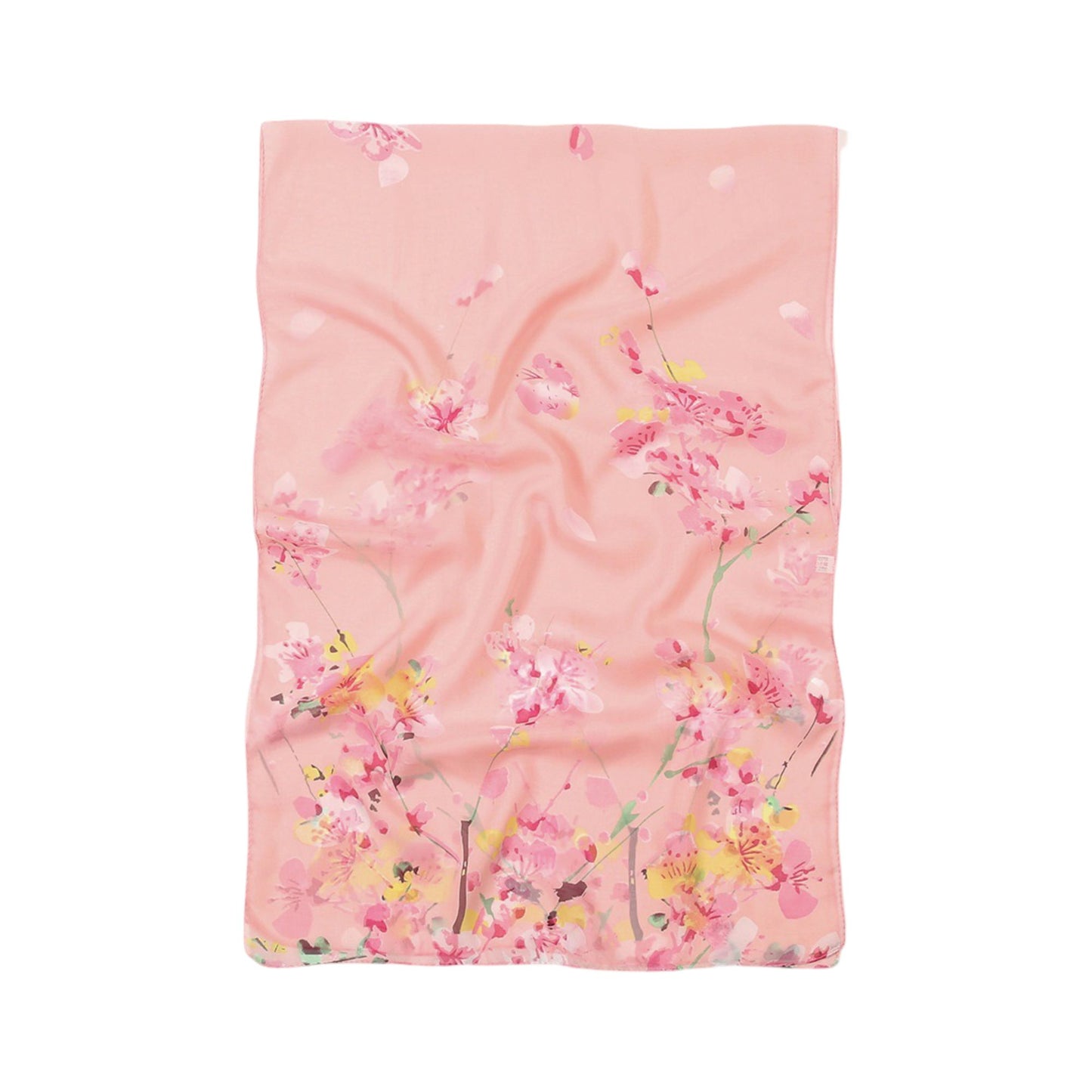 Floral Print Lightweight Chiffon Scarf Soft Sheer Fashion Shawl Wrap 59¡Á19.5 Inches